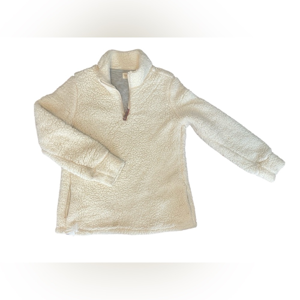 White Sherpa Pullover